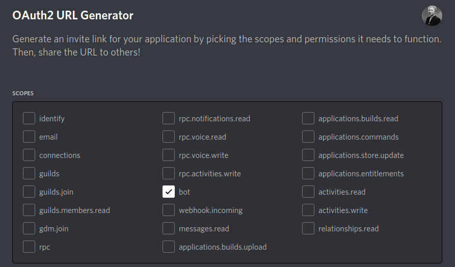 Scopes Bot