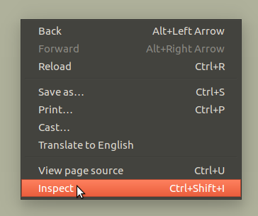 Chrome Inspect