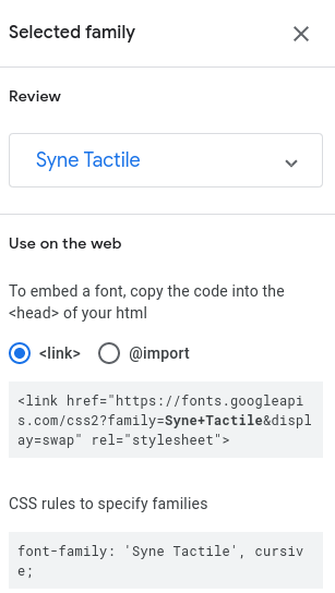 Google fonts